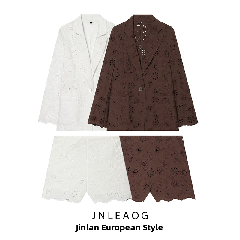 Shoulder Pad Set In - Женский костюм JNLEAOG: приталенный пиджак с