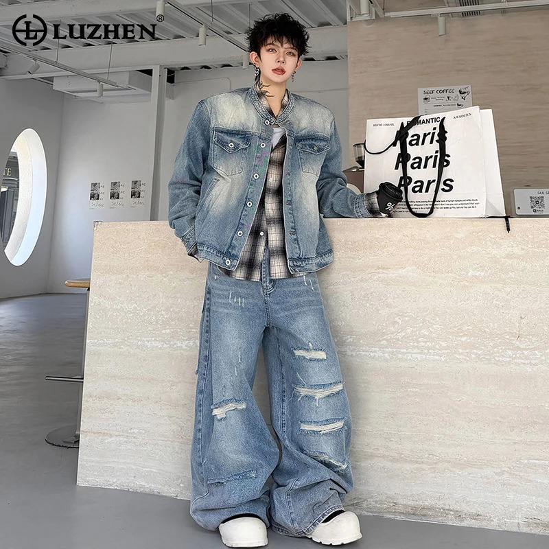 Shoulder Pad Set In - LUZHEN 2026 Осенний винтажный комплект из