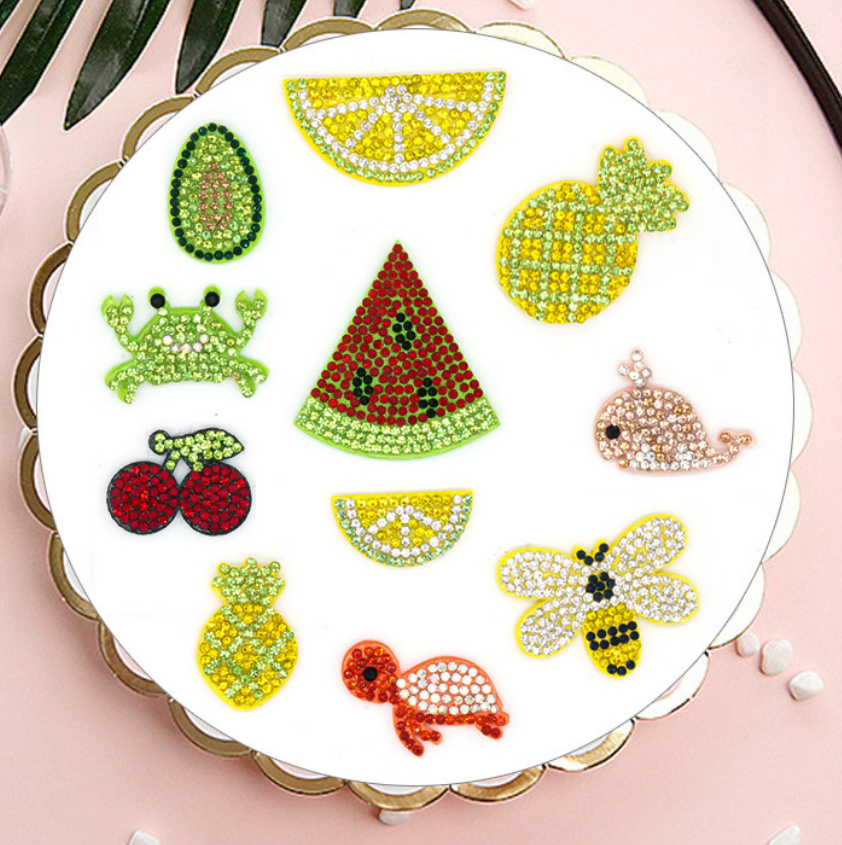 Sewing Id - 20 шт., нашивки со стразами в
