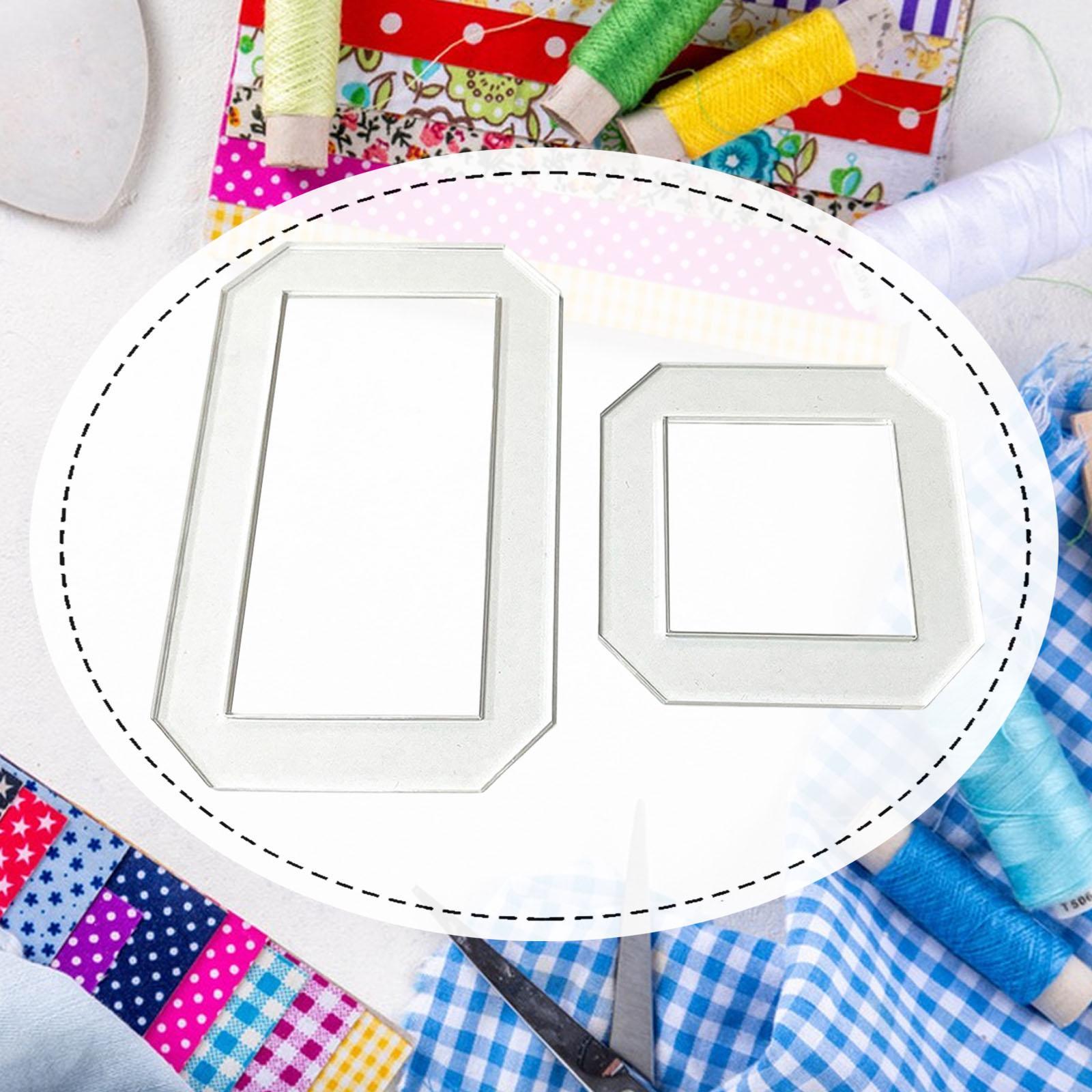 Quilting Ruler Square - 2 шт. трафареты для квилтинга, линейки-шаблоны,
