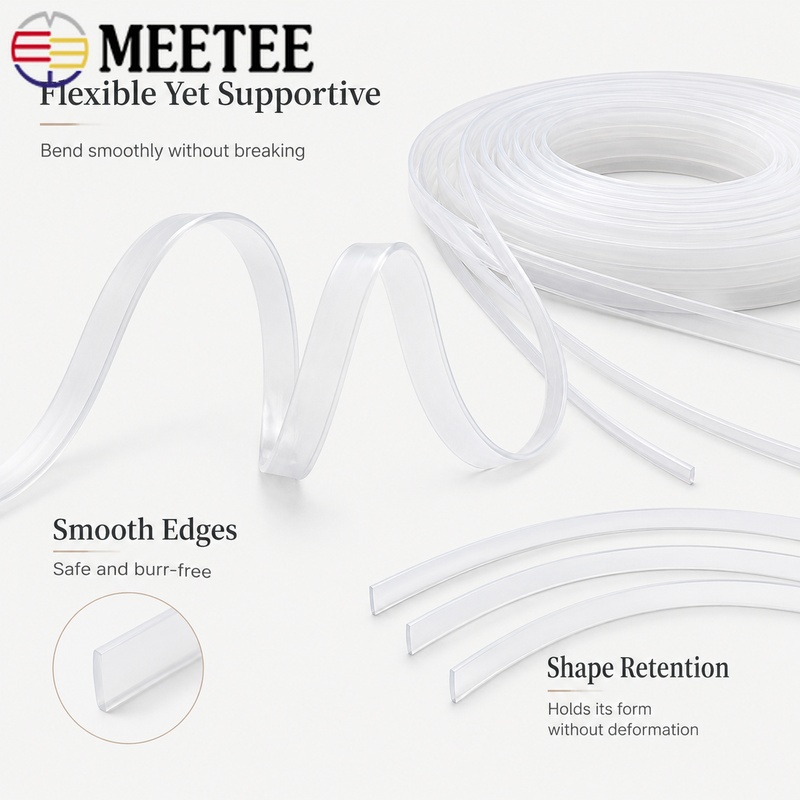 Textile Sewing Support - 5 м прозрачной пластиковой ленты для