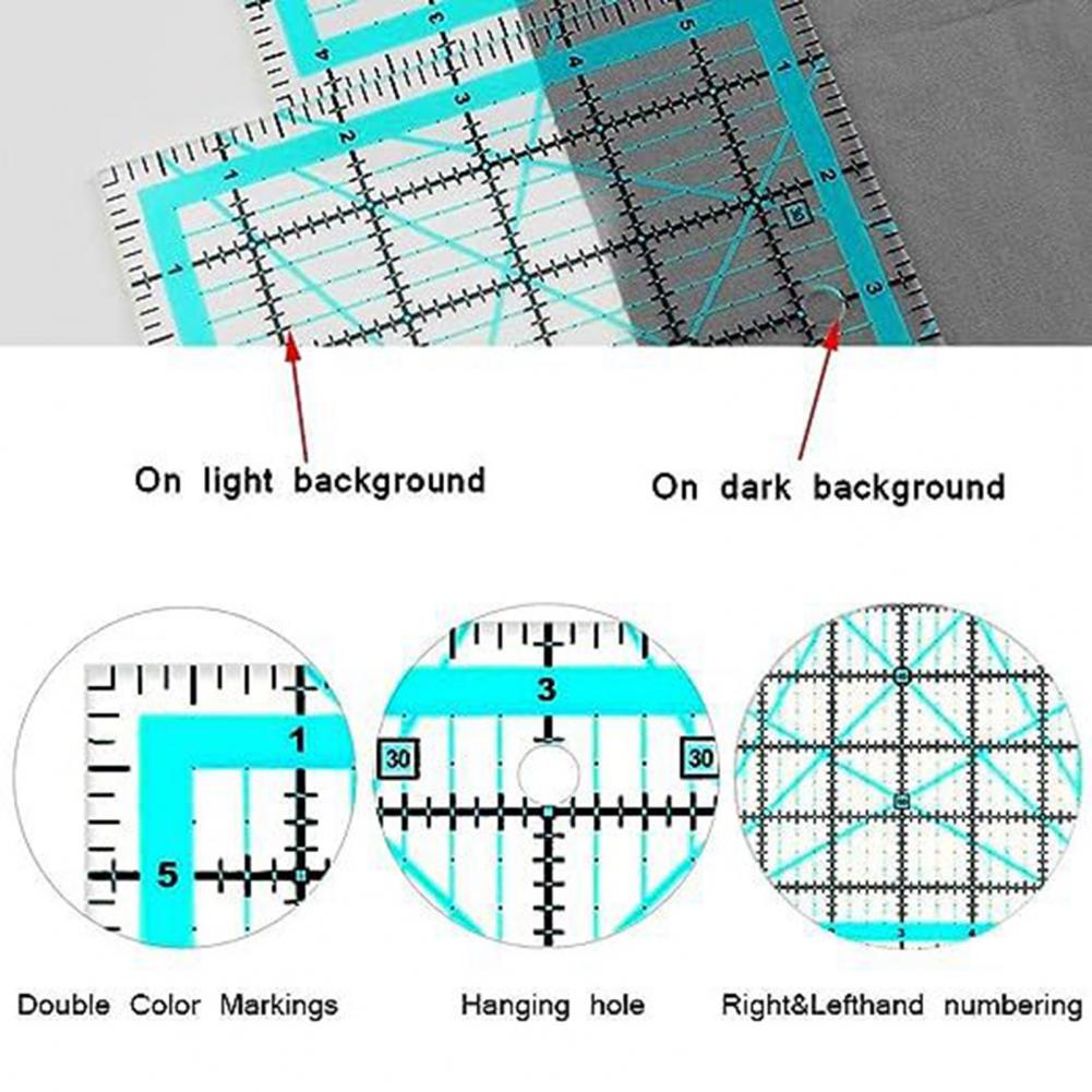 4 шт. акриловая линейка для кв – обзор и цена Quilting Ruler Square