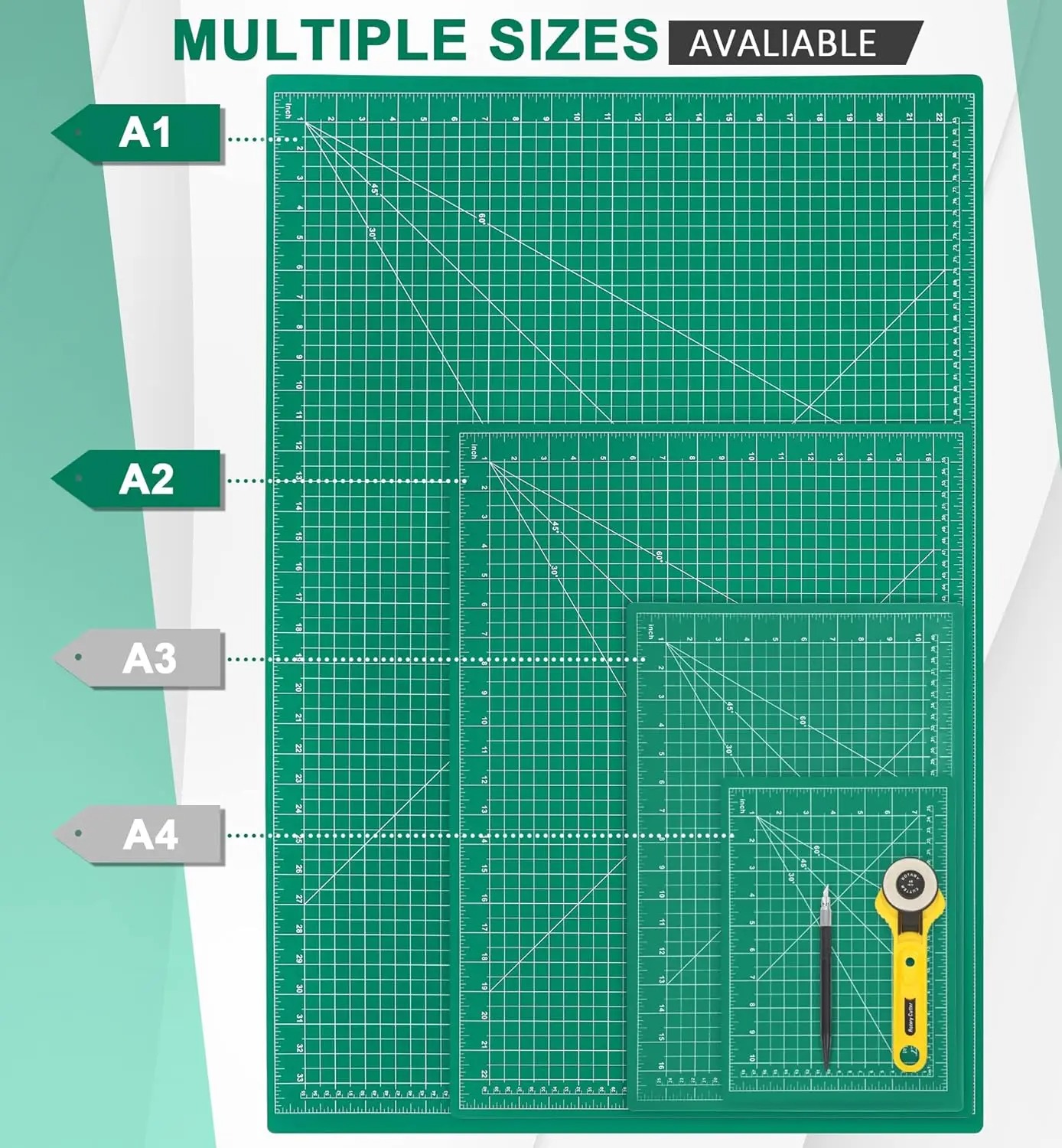 A2 A3 A4 A5 Коврик для резки П – обзор и цена Cutting Mat Self Heal