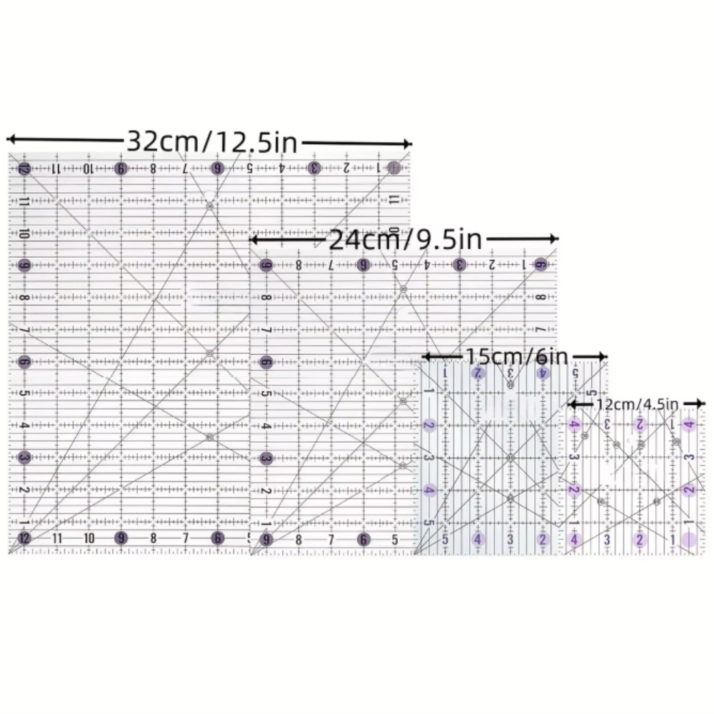Набор из 4 квадратных акриловы – обзор и цена Quilting Ruler Square