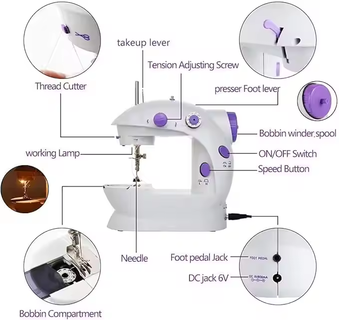 Мини-электрические швейные маш – обзор и цена Textile Sewing Machine Price