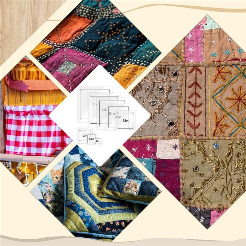 8 шт. прозрачных акриловых ква – обзор и цена Quilting Ruler Square